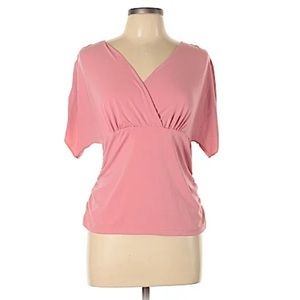 Women’s Sixe L, AB Studio Blouse, Pink, Sleeveless, 26”C, 23”L, 100% Polyester